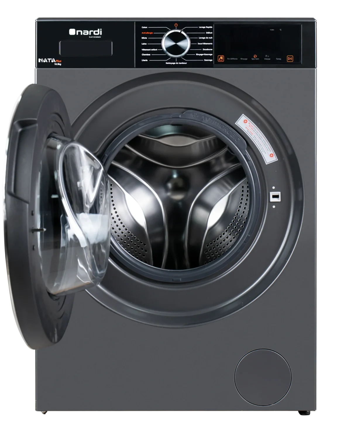 MACHINE À LAVER NARDI 10.5KG FRONTALE NATA PLUS – Image 3