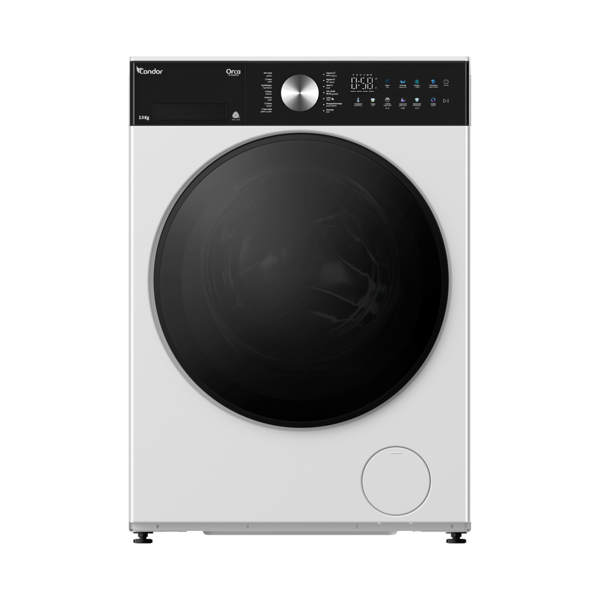 1 Machine à laver CONDOR ORCA Front loading Inverter 13 Kg Blanc – Image 1
