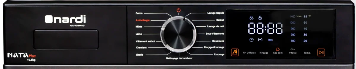 MACHINE À LAVER NARDI 10.5KG FRONTALE NATA PLUS – Image 6