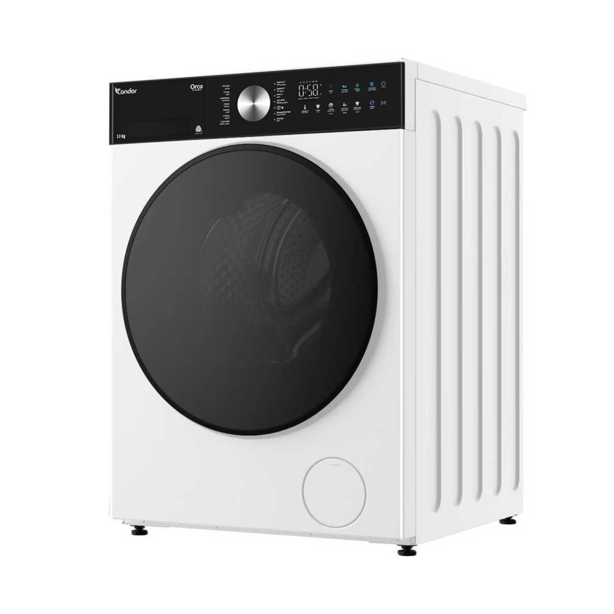 Machine à laver CONDOR ORCA Front loading Inverter 13 Kg Blanc – Image 3