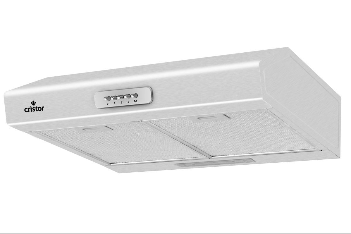 Hotte casquette flora 1 Cristor 60cm Gris – Image 2