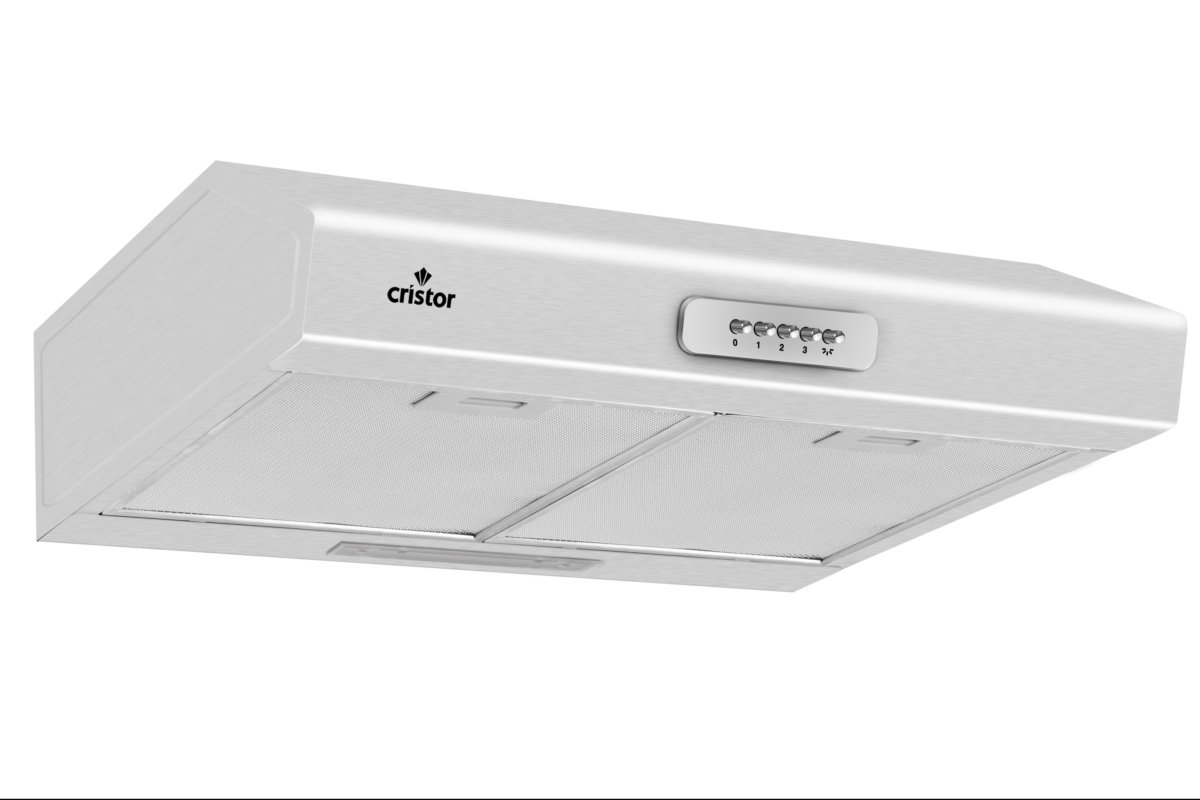 Hotte casquette flora 1 Cristor 60cm Gris – Image 1