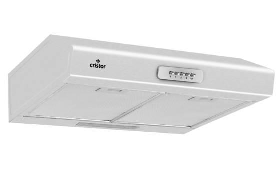 Hotte casquette flora 1 Cristor 60cm Gris