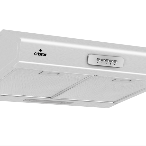 Hotte casquette flora 1 Cristor 60cm Gris