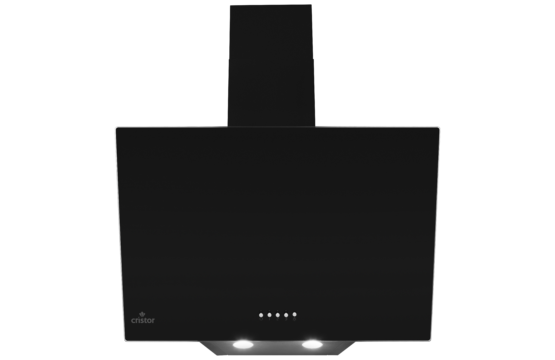 Hotte Décorative Fabiola 1 Glass Cristor 60 cm Noir