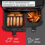 AIR FRYER MOULINEX 11L EASY FRY DUAL XXL  DOUBLE TIROIR – Image 4