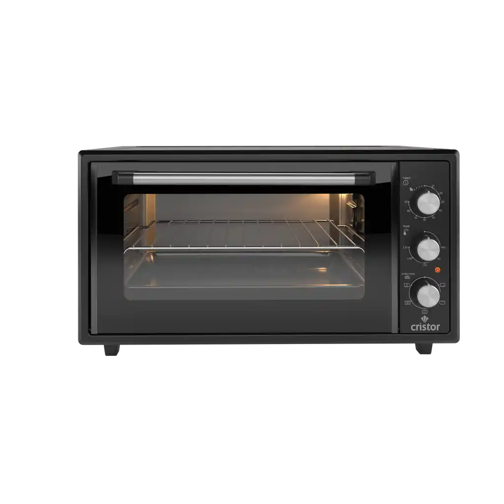preview (7) Mini Four Électrique 45L Cristor – Noir Mat – Image 1