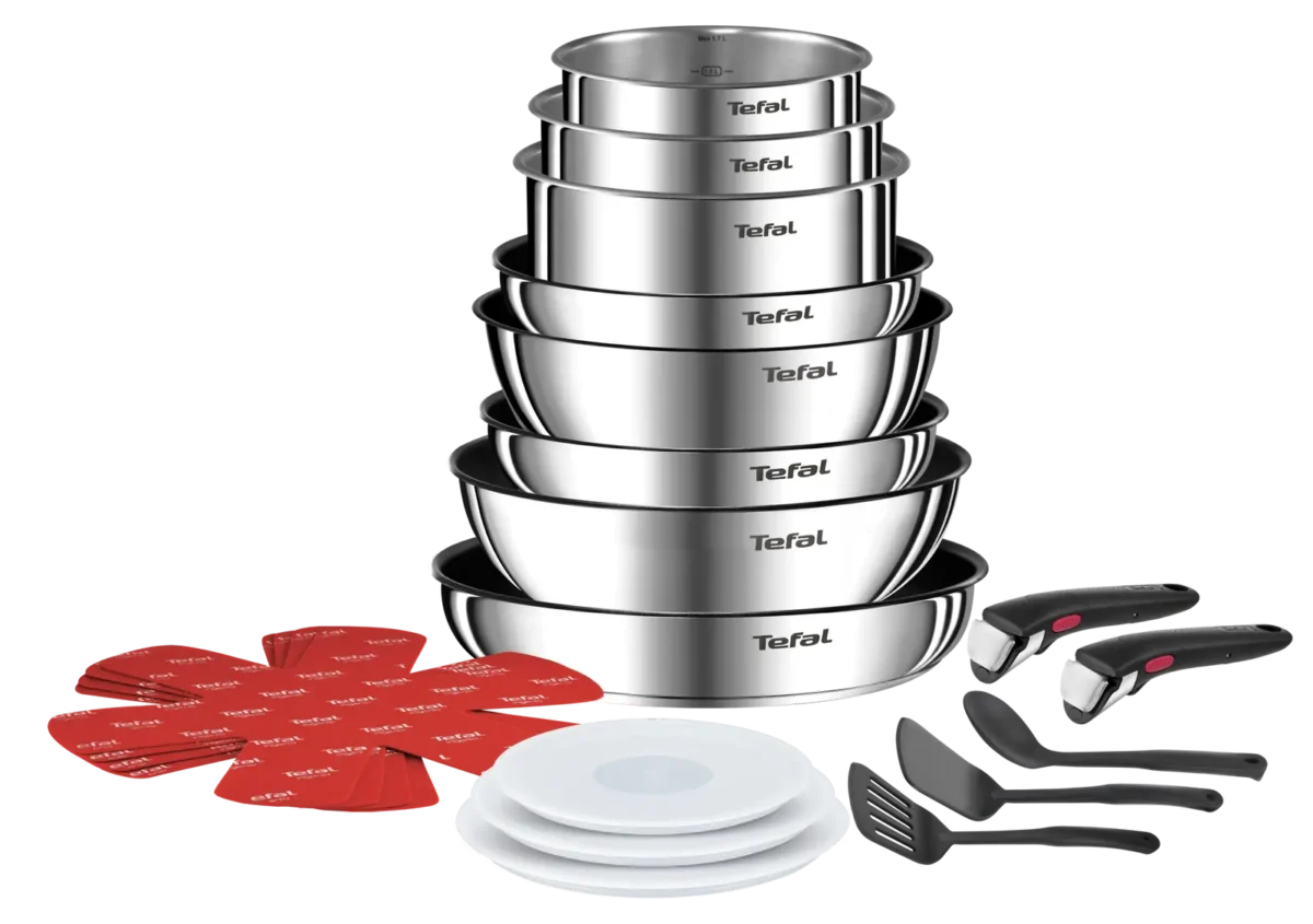 Set de cuisine 20 pièces Tefal Ingenio Emotion Inox – Image 1