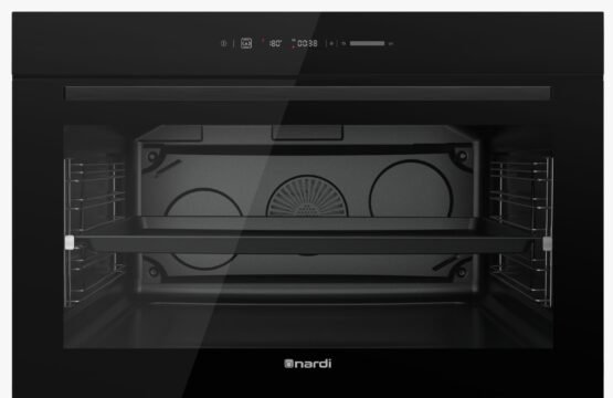 Four Encastrable Électrique NARDI 90cm Air Fryer 132 L Verre Noir