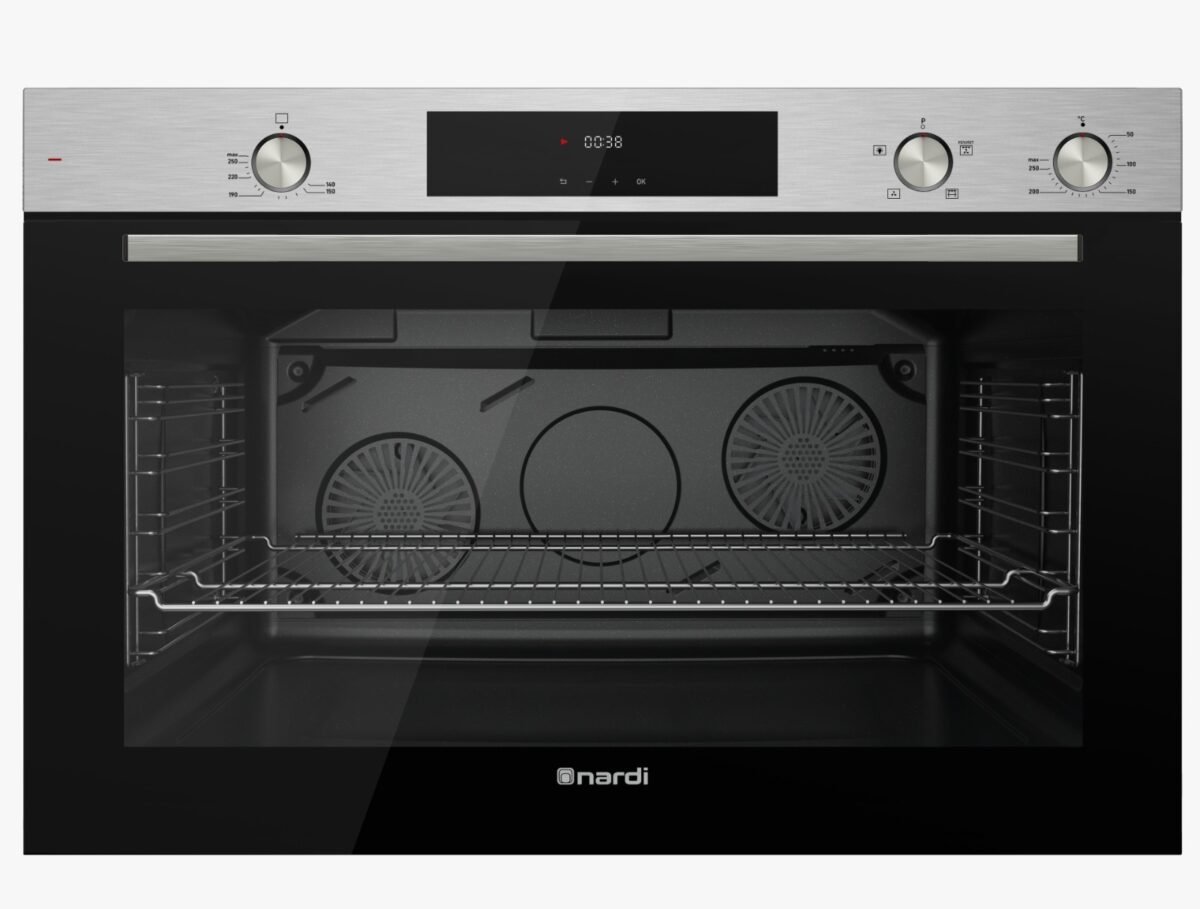 MIXTE INOX 1 Four Encastrable Mixte NARDI 90 cm Air Fryer 128 Litres Inox – Image 1