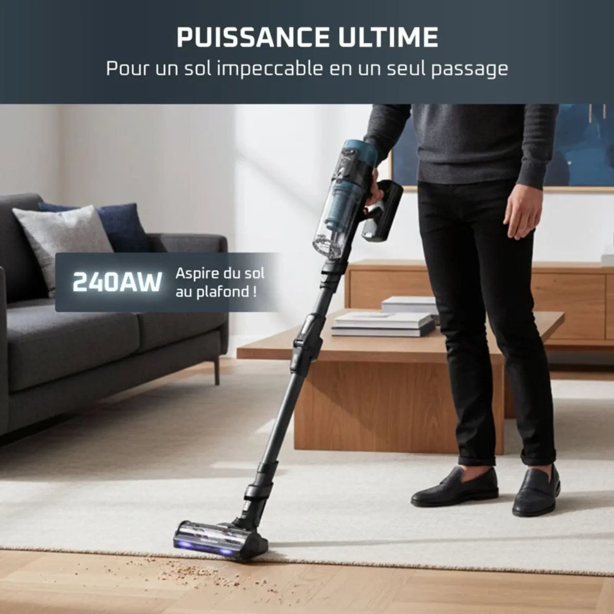 Aspirateur balai laveur sans fil Rowenta X-Force Flex 14.80 Aqua – Image 3
