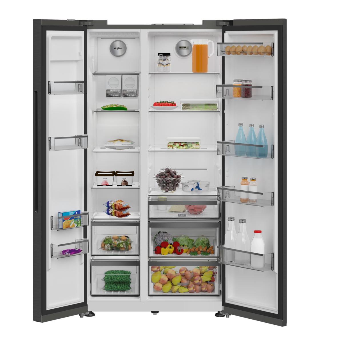 Réfrigérateur Side by Side Whirlpool 573 L Dark Inox – Image 4