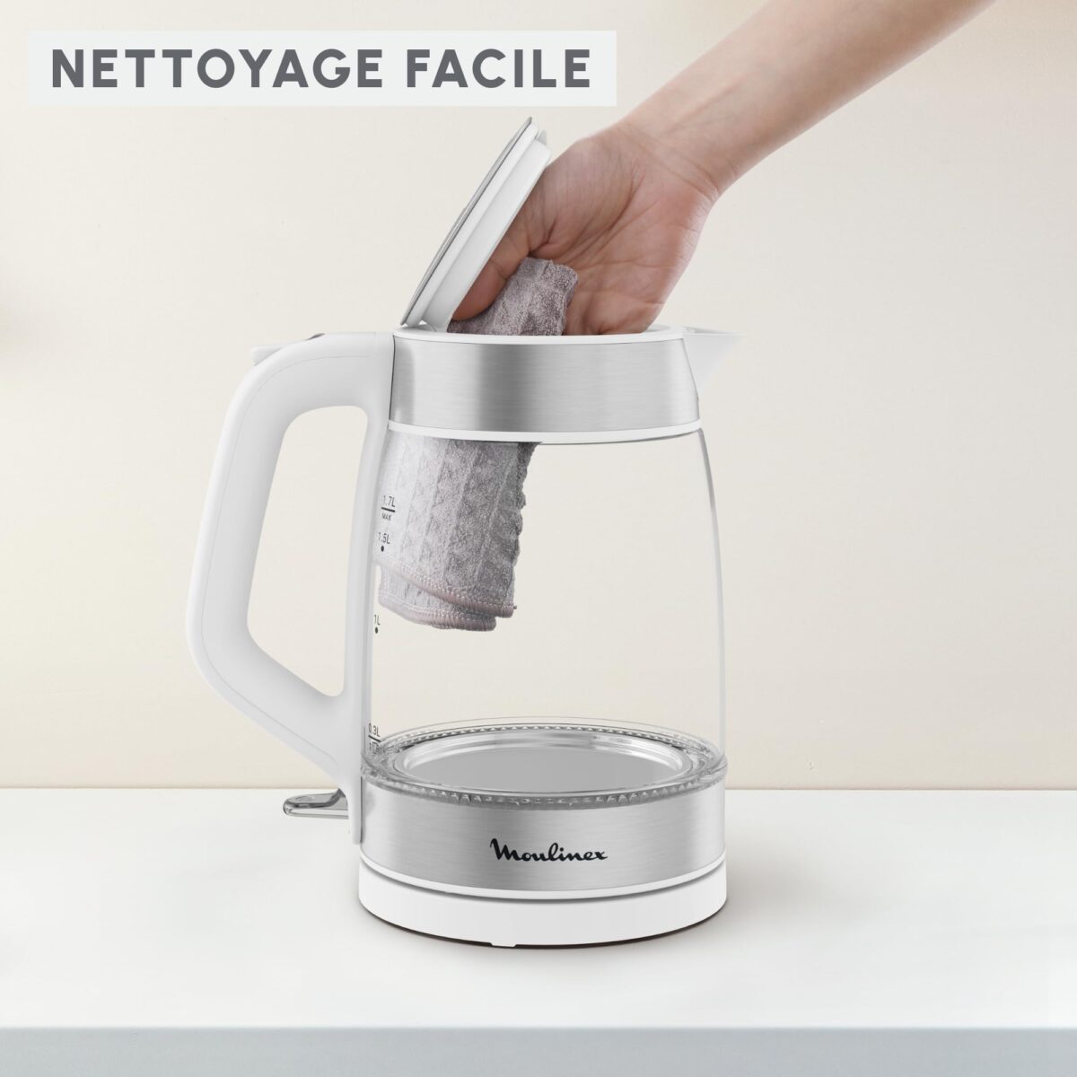 Bouilloire Électrique Moulinex en Verre, 2200 W – Image 3