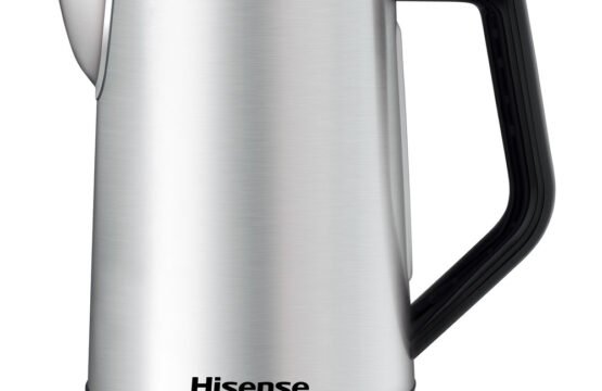 Bouilloire Électrique Hisense 1,7 L 2200 W avec Écran LED – Argent
