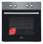 Four Encastrable Cristor Gaz-Électrique 62L Noir Inox