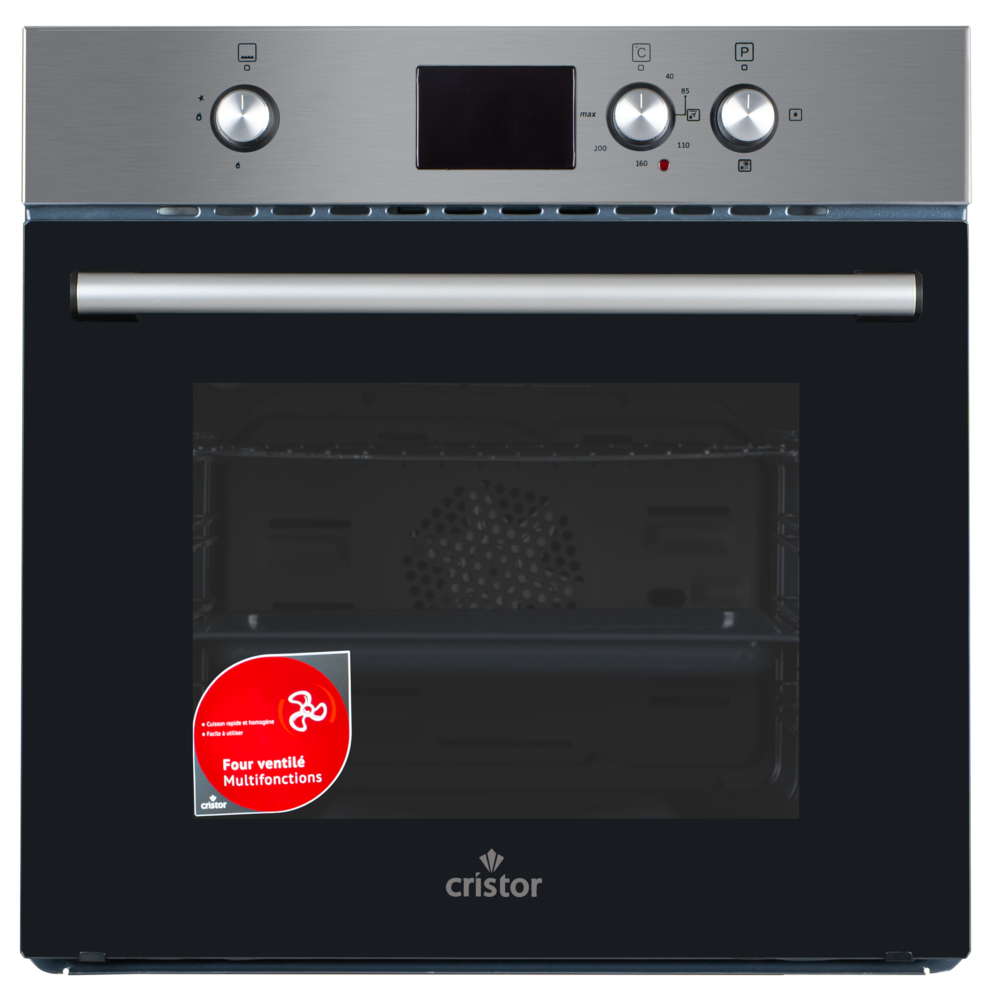 14 Four Encastrable Cristor Gaz-Électrique TDIG 62L Noir Inox – Image 1