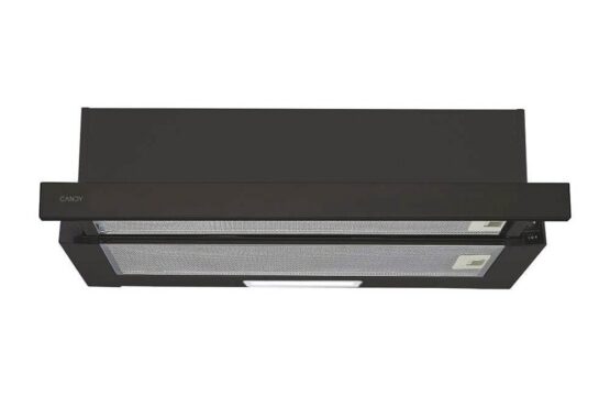 Hotte Télescopique Candy 60 cm 2 Vitesses avec Éclairage LED – Noir