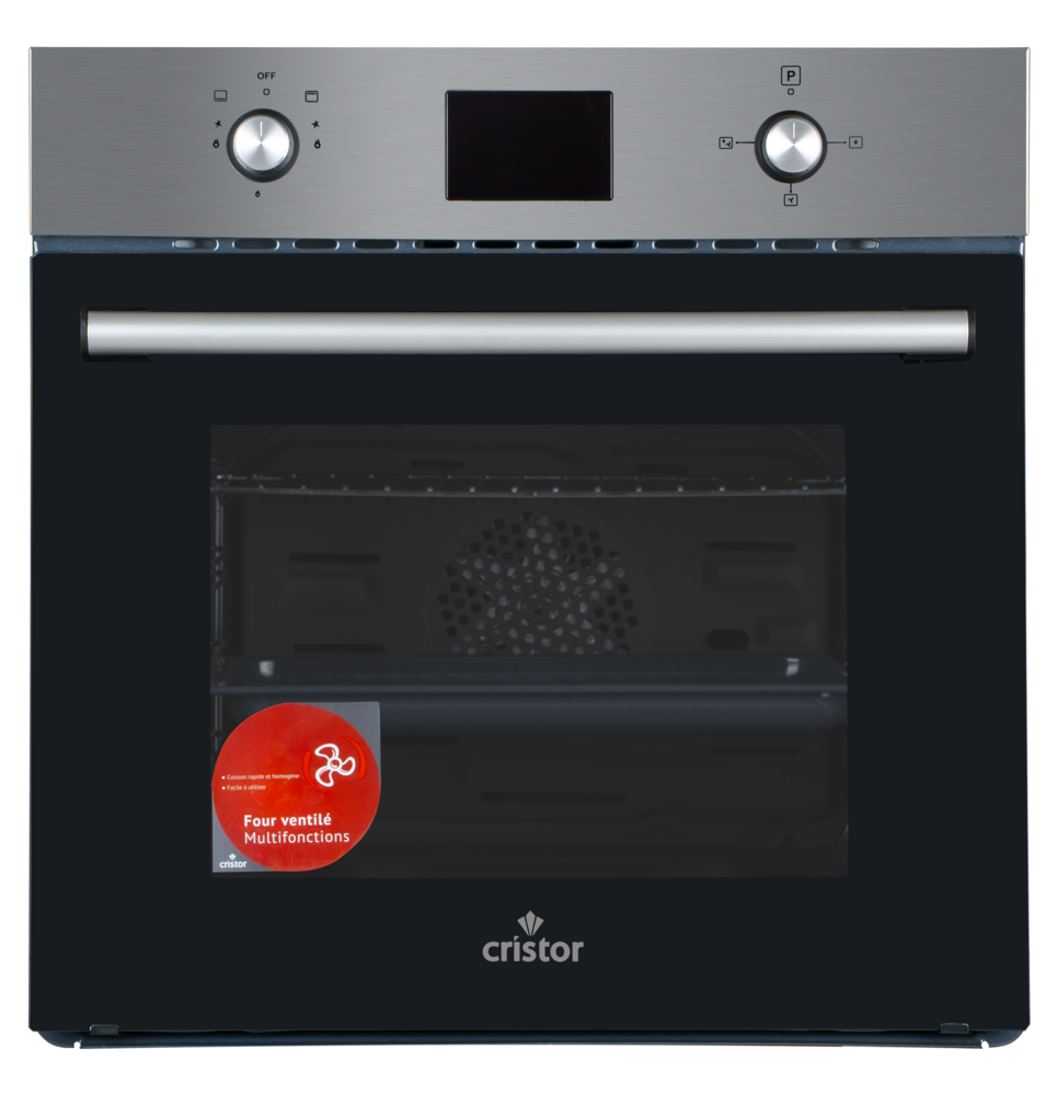 21 Four Encastrable Cristor Gaz- Gaz TDIG 62L Noir Inox – Image 1