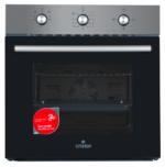 Four Encastrable Cristor Gaz- Gaz 62L Noir Inox