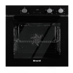 Four Encastrable Nardi 73 L Gaz/Électrique Ventilé Triple Vitrage – Black Glass