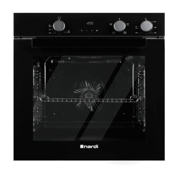Four Encastrable Nardi 73 L Gaz/Électrique Ventilé Triple Vitrage – Black Glass