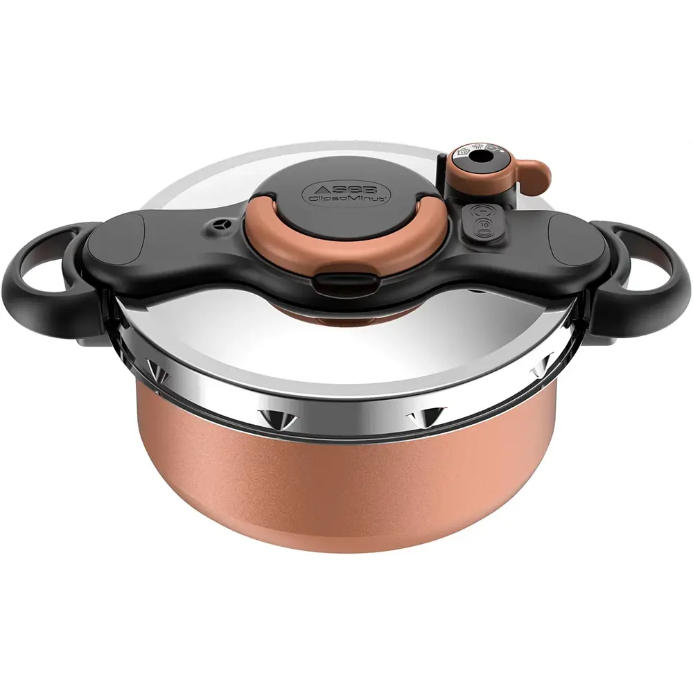 3045380016811_1 Autocuiseur SEB ClipsoMinut’ DUO 5 L Effet Cuivre – Image 1