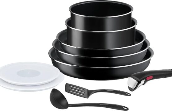 Batterie de cuisine Tefal Ingenio Easy On – 10 pièces – Poignée amovible