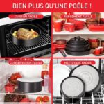 Batterie de cuisine Tefal Ingenio Easy On – 10 pièces – Poignée amovible – Image 4