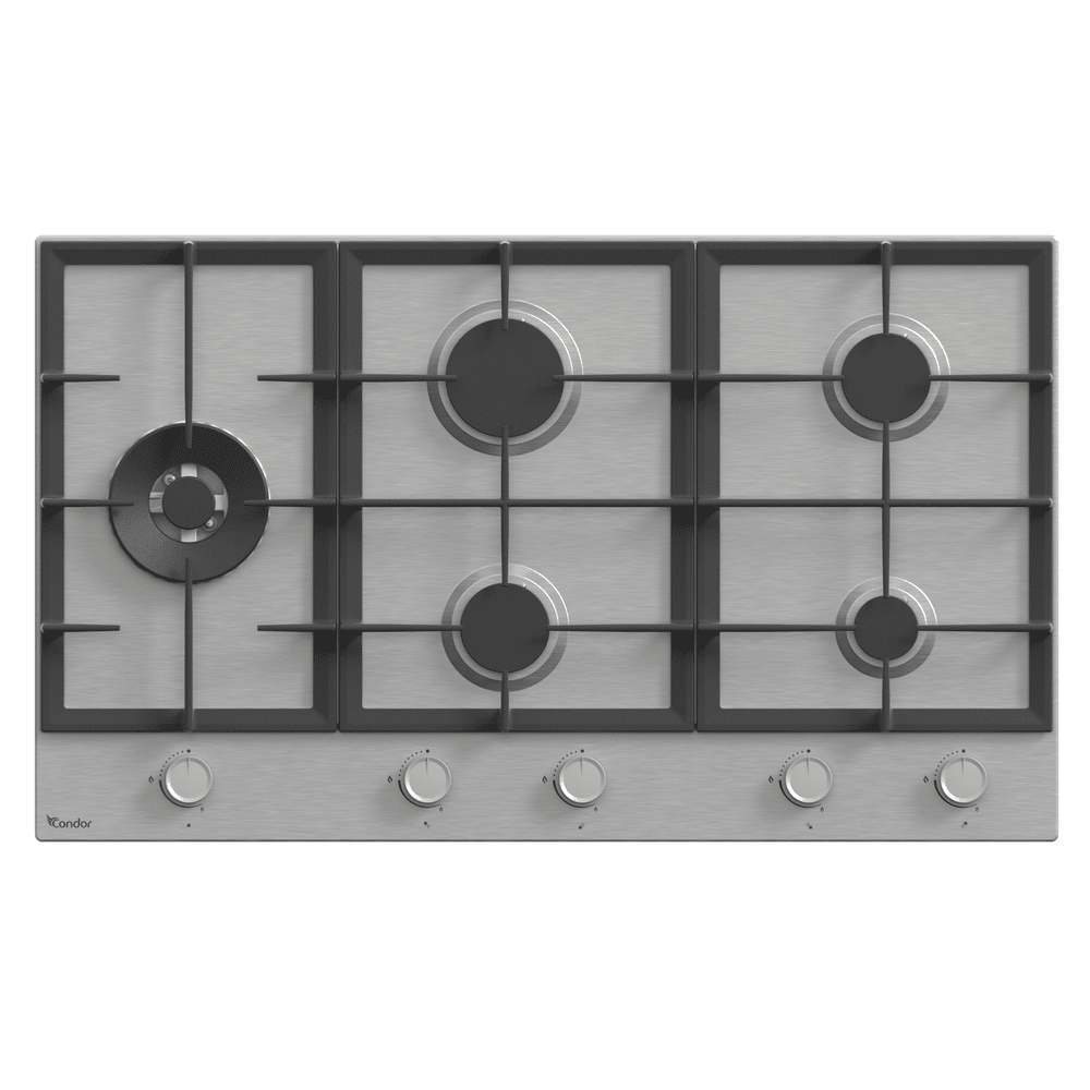 BL051_2_P020 (1) Table de cuisson Condor 5 feux AURA 90 INOX – Image 1