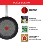 Poêle TEFAL Duetto 32 cm Inox Antiadhésive – Image 4