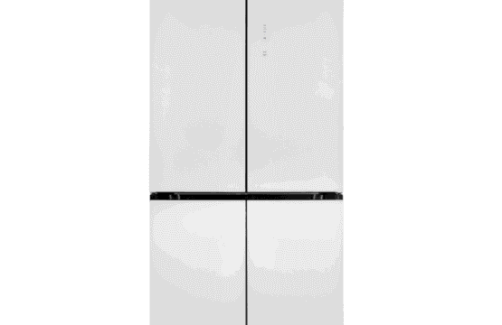 Réfrigérateur Nardi 544L Cross Door Free Fit  – White Glass