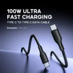 Câble Data Oraimo RobustLine Type-C vers Type-C 100 W – Noir – Image 3